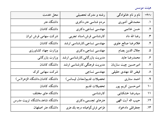 هیئت موسس