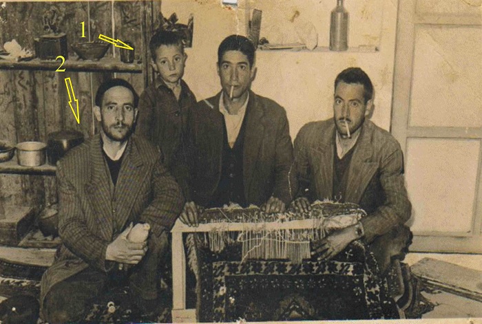 استاد روفه گر در کنار پدر
