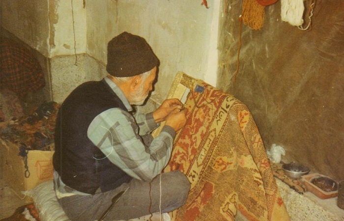 پدر استاد روفه گر در حین کار